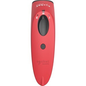 Socket Mobile SocketScan S700 Handheld Barcode Scanner - Wireless Connectivity - Red - 1D - Imager - Bluetooth