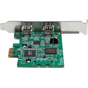 StarTech.com 2 Port 1394a PCI Express FireWire Card - TI TSB82AA2 Chipset - Plug-and-Play - PCIe FireWire Adapter (PEX1394