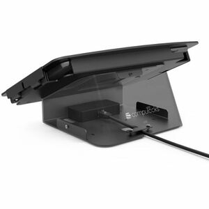 Compulocks Kiosk & AV Capsule Tablet Stand - Desk Mount with room for Battery - Charger - Power Adapter - Enclosure mounta