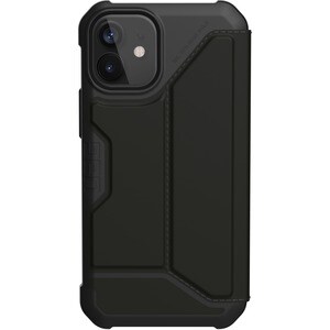 Urban Armor Gear Metropolis Carrying Case (Folio) Apple iPhone 12, iPhone 12 Pro Smartphone - SATN ARMR Black - Impact Res