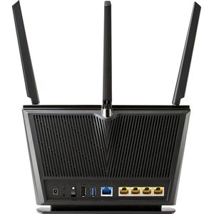 Asus RT-AX68U IEEE 802.11ax Ethernet Wireless Router - 2.40 GHz ISM Band - 5 GHz UNII Band - 3 x Antenna(3 x External) - 3