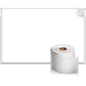 Dymo LabelWriter Large Shipping Labels - 2 5/16" x 4" Length - Rectangle - Direct Thermal - White - 300 / Roll - 300 / Roll