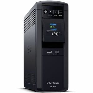CyberPower PFC Sinewave CP1500PFCLCD - Capacity: 1500VA / 1000W - 1500VA/1000WTower 1.98Minute Full Load - 10 x NEMA 5-15R