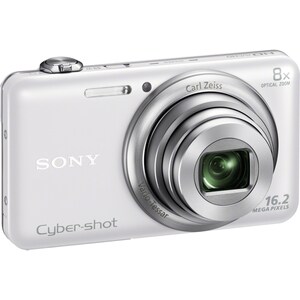 Sony Cyber-shot DSC-WX60 16.2 Megapixel Compact Camera - White - 1/2.3" Exmor R CMOS Sensor - 2.7"LCD - 8x Optical Zoom - 