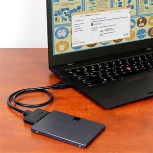 StarTech.com USB 3.1 to 2.5" SATA Hard Drive Adapter - USB 3.1 Gen 2 10Gbps with UASP External HDD/SSD Storage Converter (