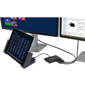 StarTech.com Mini DisplayPort to DisplayPort Multi Monitor Splitter - 4-Port MST Hub - mDP 1.2 to 4x DP MST Hub - 30 Hz to