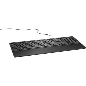 Dell Keyboard - Cable Connectivity - USB Interface - AZERTY Layout - Black - USB Interface - AZERTY Keys Layout