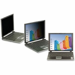3M Privacy Filter Black, Matte - For 15.6" Widescreen LCD Notebook - 16:9 - Scratch Resistant, Fingerprint Resistant, Dust