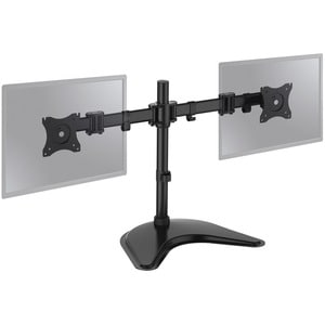 SIIG Articulated Freestanding Dual Monitor Desk Stand - 13"-27" - Up to 27" Screen Support - 34 lb Load Capacity - 18.3" H