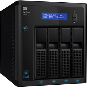 WD 24TB My Cloud PR4100 Pro Series Media Server with Transcoding, NAS - Network Attached Storage - Intel Pentium N3710 Qua