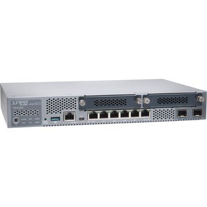 Juniper SRX320 Router - 6 Ports - PoE Ports - Management Port - 2 - Gigabit Ethernet - Desktop - 1 Year