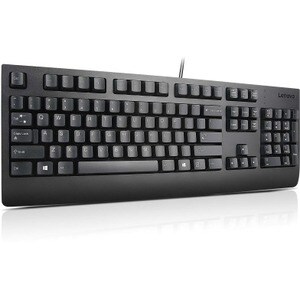 Lenovo Preferred Pro II Keyboard - Cable Connectivity - USB Interface - QWERTY Layout - Black - Rubber Dome Keyswitch - De