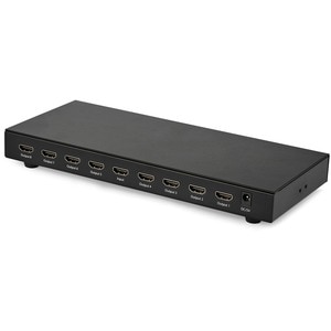 StarTech.com 8-Port 4K 60Hz HDMI Splitter - HDR Support - HDMI 2.0 Splitter - 7.1 Surround Sound Audio - Easily distribute