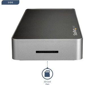 StarTech.com Dual Monitor USB C Dock - Dual 4K Laptop Docking Station - DP / HDMI - Windows / Mac - USB 3.0 SD Card Reader