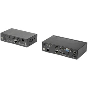 StarTech.com Multi-Input HDBaseT Extender Kit with Built-In Switch and Video Scaler - DisplayPort HDMI and VGA Over CAT6 o