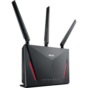 Asus RT-AC86U IEEE 802.11ac Ethernet Wireless Router - 2.40 GHz ISM Band - 5 GHz UNII Band - 362.50 MB/s Wireless Speed - 