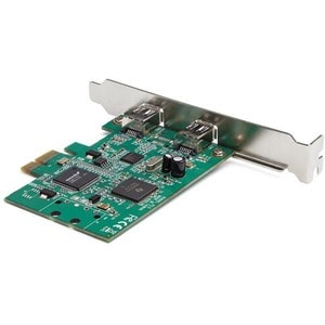 StarTech.com Tarjeta PCI Express FireWire de 2 Puertos - Adaptador PCIe FireWire 1394a - 2 Total puerto(s) FireWire - 2 Pu