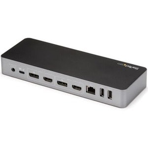 StarTech.com USB Type C Docking Station for Notebook - 60 W - Black, Space Gray - 2 Displays Supported - 4K - 4096 x 2160,