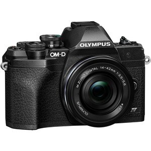 Olympus OM-D E-M10 Mark IV 20.3 Megapixel Mirrorless Camera with Lens - 0.55" - 1.65" - Black - 4/3" Sensor - Autofocus - 