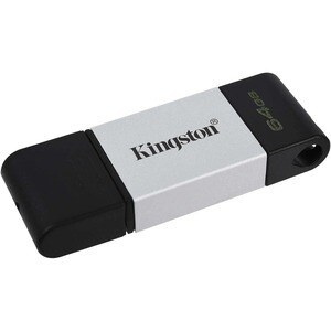 Kingston DataTraveler 80 64 GB USB 3.2 (Gen 1) Type C Flash Drive - 200 MB/s Read Speed