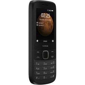 Nokia 225 4G 128 MB Feature Phone - 6.1 cm (2.4") Active Matrix TFT LCD QVGA 240 x 320 - 64 MB RAM - Series 30+ - 4G - Bla
