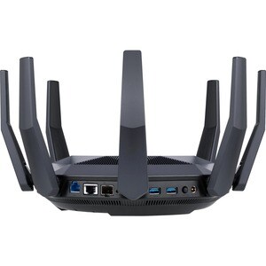 Asus RT-AX89X IEEE 802.11ax Ethernet Wireless Router - 2.40 GHz ISM Band - 5 GHz UNII Band - 8 x Antenna(8 x External) - 7