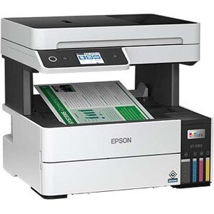 Epson EcoTank Pro ET-5150 Inkjet Multifunction Printer-Color-White-Copier/Scanner-4800x1200 dpi Print-Automatic Duplex Pri