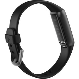 Fitbit Luxe Smart Band - Black, Graphite - Stainless Steel Body - Heart Rate Monitor - Sleep Monitor - Distance Traveled -