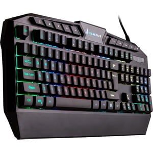 SUREFIRE KingPin Gaming Keyboard - Cable Connectivity - USB 2.0 Type A Interface - RGB LED - German - QWERTZ Layout - Memb