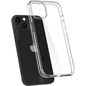Spigen Ultra Hybrid Case for Apple iPhone 13 Smartphone - Crystal Clear - Shock Absorbing, Drop Resistant - Thermoplastic 