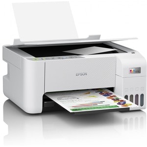 Epson EcoTank L3256 Wireless Inkjet Multifunction Printer - Colour - Black - Copier/Printer/Scanner - 33 ppm Mono/15 ppm C