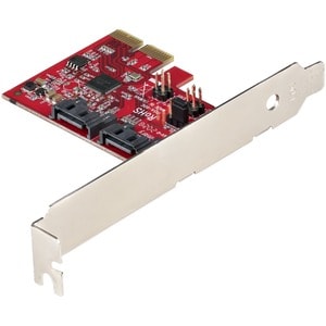 StarTech.com SATA PCIe Card, 2 Port PCIe SATA Expansion Card, 6Gbps SATA, PCI Express to SATA Adapter, SATA RAID, PCIe to 
