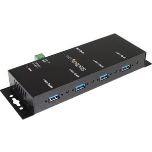 StarTech.com Concentrador Industrial USB 3.0 SuperSpeed de 4 Puertos - Hub de Montaje - 4 Total USB Port(s) - 4 USB 3.0 Po