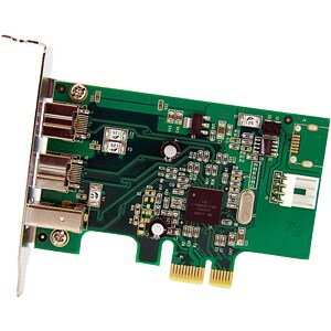 StarTech.com 3 Port 2b 1a Low Profile 1394 PCI Express FireWire Card Adapter - PCI Express 1394a - PCIe FireWire 400 Card 