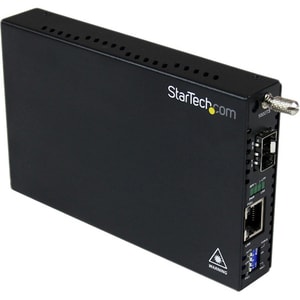 StarTech.com Conversor de Medios Gigabit Ethernet UTP RJ45 a Fibra con una Ranura SFP Disponible - 1 Puerto(s) - 1 x Red (