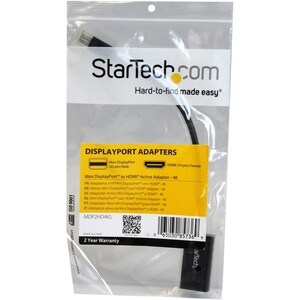 StarTech.com Adattatore mini DisplayPort™ a HDMI® 4k a 30Hz - Convertitore audio / video attivo mDP 1.2 a HDMI 1080p per M