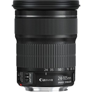 Canon - 24 mm to 105 mm - f/5.6 - Standard Zoom Lens for Canon EF - 77 mm Attachment - 0.30x Magnification - 4.4x Optical 