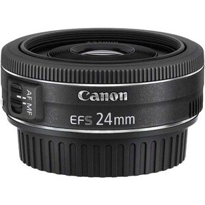 Canon - 24 mm - f/2.8 - Wide Angle Fixed Lens - 52 mm Attachment - 0.27x Magnification - STM - 68.2 mm Diameter