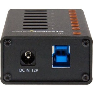 StarTech.com Concentrador USB 3.0 de 7 Puertos con Caja de Metal - Hub de Sobremesa o Montaje en Pared - 7 Total USB Port(