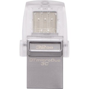 Kingston DataTraveler microDuo 3C - 32 GB - USB 3.1 Type A, USB 3.1 Type C - 5 Year Warranty
