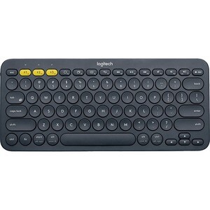 Logitech K380 Multi-Device Bluetooth Keyboard - Wireless Connectivity - Bluetooth - QWERTY Layout - Computer, Tablet, Smar