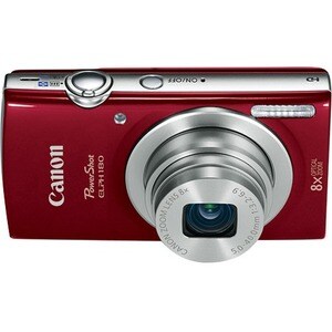 CAMARA DIGITAL POWER SHOT ELPH 180 ROJA COMPACTA 20MPX PANTALLA