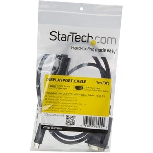 StarTech.com Cavo Adattatore Convertitore USB-C a VGA da 1m - 1920x1200 - Estremità 1: 1 x HD-15 Maschio VGA - Estremità 2