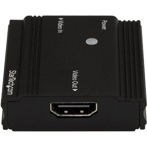 StarTech.com HDMI Signal Booster - HDMI Repeater Extender - 4K 60Hz - 3840 × 2160 - 35 m Maximum Operating Distance - 1 x 