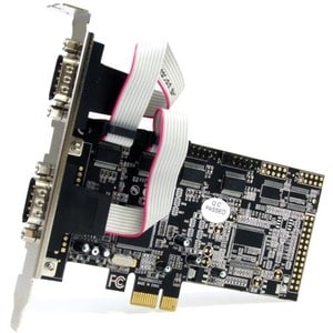 4 Port Native PCI Express RS232 Serial Adapter Card with 16550 UART - Low Profile Serial Card (PEX4S553)