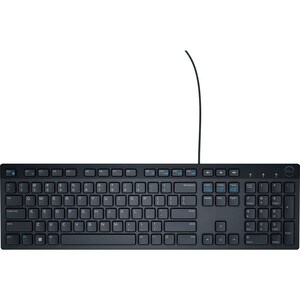 Dell KB216 Keyboard - Cable Connectivity - USB Interface - German - QWERTZ Layout - Black - Desktop Computer, Notebook