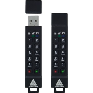 Apricorn 32GB Aegis Secure Key 3z USB 3.1 Flash Drive - 32 GB - USB 3.1 - 77 MB/s Read Speed - 72 MB/s Write Speed - 256-b