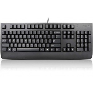 Lenovo Preferred Pro II Keyboard - Cable Connectivity - USB Interface - QWERTY Layout - Black - Rubber Dome Keyswitch - De