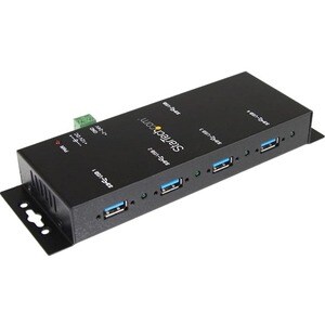 StarTech.com USB/FireWire Combo Hub - USB - External - Black - TAA Compliant - 4 Total USB Port(s) - 4 USB 3.0 Port(s) - PC