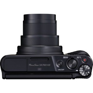 Canon PowerShot SX740 HS 20.3 Megapixel Compact Camera - Black - 1/2.3" Sensor - Autofocus - 3"LCD - 40x Optical Zoom - 4x